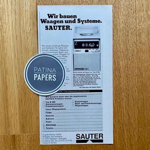 1975 august sauter waagen - sauter,