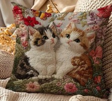 Katzen Motiv  Deko Kissen