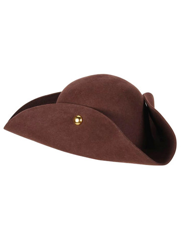 Brauner dreispitz aus - brauner, echter