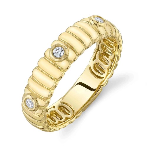 14k gelbgold fassung diamant - gelbgold,