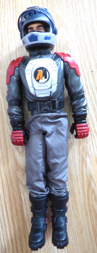 Action man snowball mobile - man,