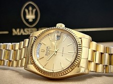 Vintage Uhr Bulova President Super Seville DAY/DATE Automatik vergoldet Box