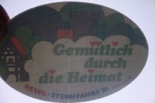 Alter Aufkleber Motorsport Motorrad REWE-STERNFAHRT 1981 Hungen (Scheibe)