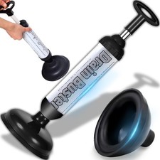 Saugglocke für Waschbecken bei Verstopfungen Pömpel Vakuum Pümpel mit starker...