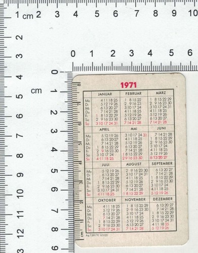 Ddr taschenkalender 1971 - ddr,