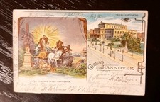 Ak Litho Gruss aus Hannover Königl.Hoftheater, Alter Vorhang im Kgl. Hoftheater