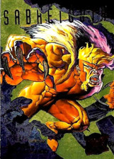 TCS 342 Fleer Ultra X-Men Hunters & Stalkers Limited Edit.Gold Sabretooth 6 of 9