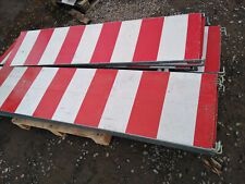 Schrankenzaun Rot/Weiss 2400x500 Blechbake Absperrung Einzäunung Absicherung