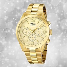 Armbanduhr Edelstahl gold