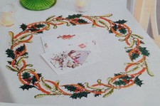 Stickvorlagen Kreuzstich Ilexkranz und Engel-Sterne-Kranz Tischdecken Anhänger