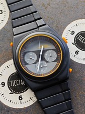 SEIKO 7a28-7A00 Giugiaro Design New Old Stock May 1986 Boxed Black 