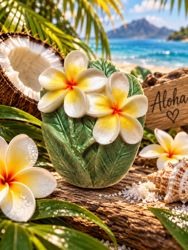 Naturseife plumeria mit - "plumeria",