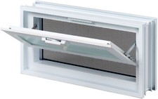 Fuchs Design Lüftungsfenster 484x239x80mm anstatt 2 Glasbausteine 24x24x8cm