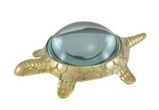 Sea Club Lupe - Schildkröte Messing, 15x10cm, Ø: 7cm  Art.Nr.: 9339