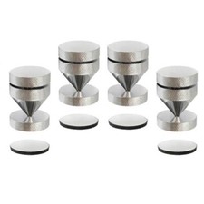 Dynavox Spikes Boxenfüße Lautsprecher Absorber Füße bis 60 Kilo Chrom 4er Set