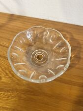 Antike Lichtschale Lüsterschale Transparent Jugendstil Bobeche Leuchter Glas