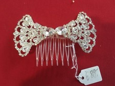 Kommunion Glitzer Schleife Steinchen funkelnd ca. 10 x 5 cm