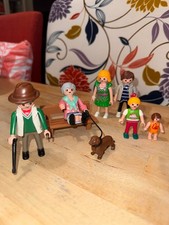 Playmobil Famile Hauser Nicole Michael Lena Anna Oma & Opa Hauser Bank & Hund