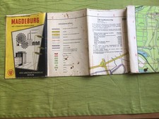 Sammlerstück Stadtplan Magdeburg 1966VEB Landkartenverlag Berlin