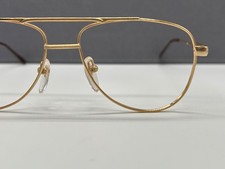 KK Brille Herren gold Pilot Oval eckig Groß L  Metall 1702 NP:199€