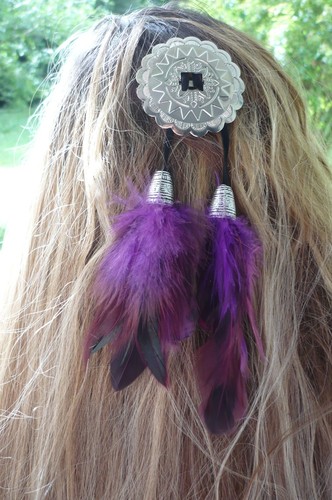 Boho hippie feder haarschmuck - boho,