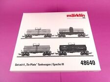 *MÄRKLIN H0 48640 „Tin Plate" USA Tankwagen-Set