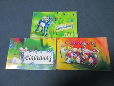 Diddl -  3 Stück  Bücher  Einladungskarten á 12 Stück je Buch = 36 Stück
