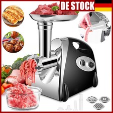 Profi Elektrischer Fleischwolf Wurstfüller Zerkleiner Abnehmbare Wurstmaschine