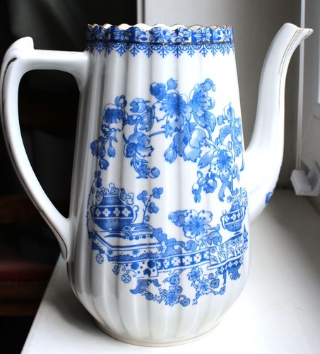 Alt china blau kaffeekanne - alt,