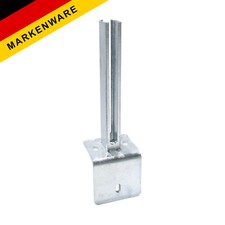 Fussplattenwinkel für Zaunpfosten 60 x 40 mm feuerverzinkt, Gartenzaun, Zaun