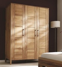 Massivholz Kleiderschrank 3tür Kernbuche geölt Schlafzimmer Garderoben Schrank