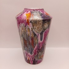 Stylische Vintage Pop-Art Vase aus den bunten 1960er Jahren von Scheurich