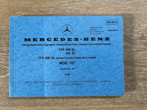Bild teilekatalog mercedes - bild/teilekatalog, w