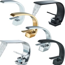 Waschtischarmatur Wasserhahn Bad Armatur Waschbecken Wasserfall Mischbatterie