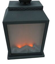 LED Metall Kaminlaterne Laterne HGD CD54-8768 Bernstein mit Flammeneffekt