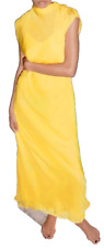 Kleid Seidenkleid Zara Maubeerseide Gr. M Gelb Neu NP 129 €