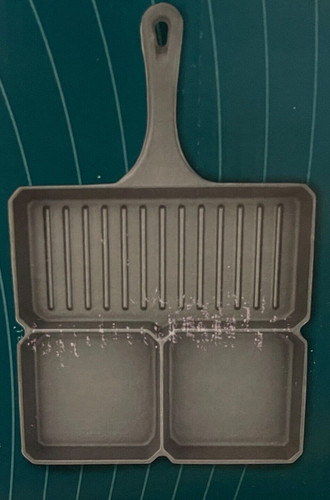Gusseiserne bratpfanne mit - mit, 3