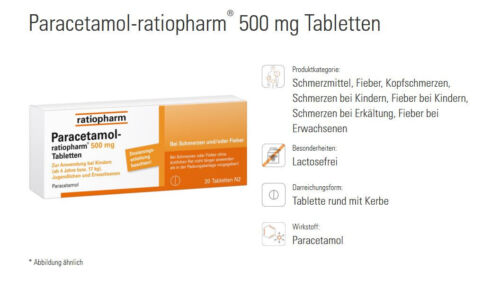 Paracetamol ratiopharm 500 - 500, mg