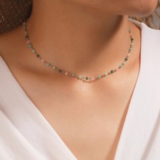 Damen Halskette Perlenkette