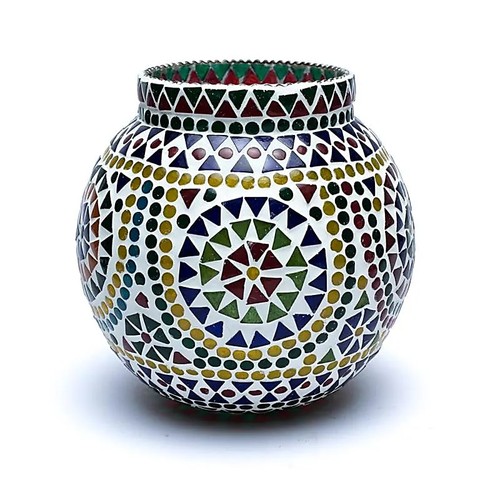 Mosaik teelichthalter bunt - mosaik,