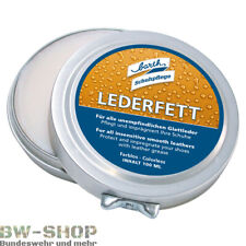 BARTH LEDERFETT FÜR SCHUHE & STIEFEL SCHUHCREME BW LEDERPFLEGE SCHWARZ / FARBLOS