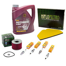 Set für Kawasaki ZZR 1100 ZZR 1200 Wartung Öl 4L Luftfilter Ölfilter Zündkerzen