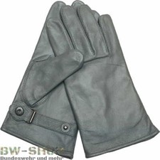BUNDESWEHR LEDERHANDSCHUHE GRAU BW HANDSCHUHE GEFÜTTERT WINTER LEDER S-3XL
