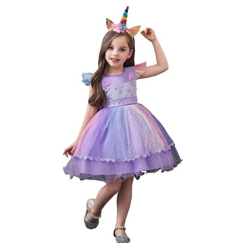 Einhorn mädchen party kleid - einhorn,
