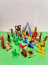 Jean Höfler 70er Jahre - WILDWEST INDIANER COWBOYS ZUBEHÖR - Britains Elastolin