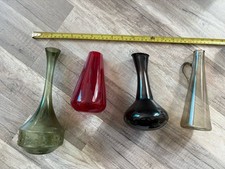 Konvolut, 4 Vasen Bunt, Glas