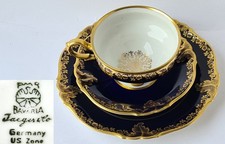 3-tlg. Gedeck Porzellan Tasse