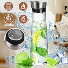 1L Wasserkaraffe Glaskaraffe