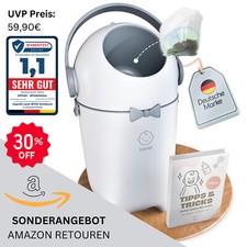 Levias® Windeleimer Baby Mülleimer Geruchsdicht | Windelmülleimer Wickeleimer