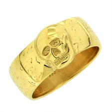 Totenkopf Herren Ring aus Gold